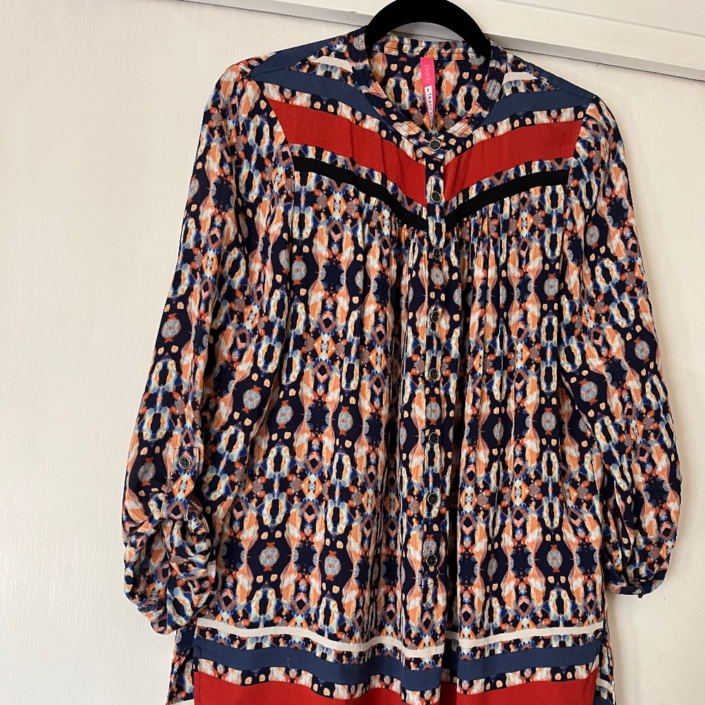 Anthropologie Plenty by Tracy Reese Colorful Top L